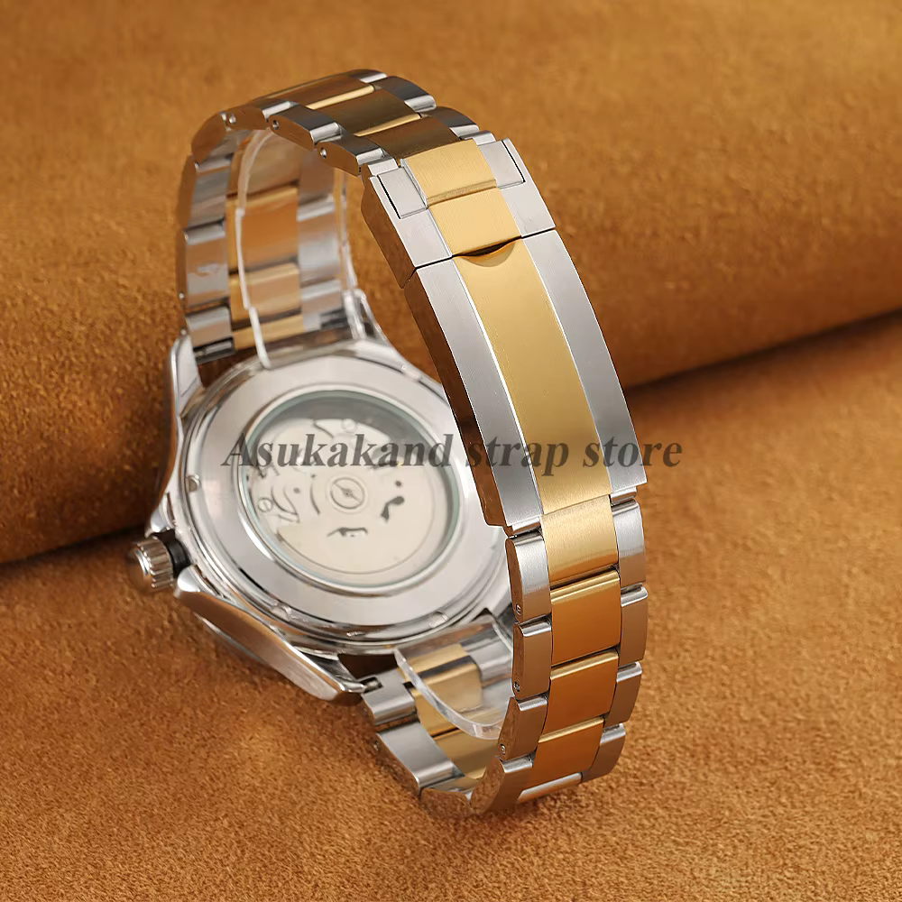 Bracelet de montre de luxe à extrémité plate incurvée