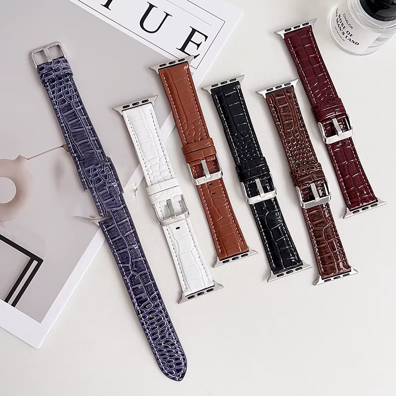 Bracelet de montre en cuir pour Apple Watch