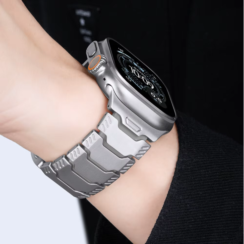 Bracelet en titane de luxe pour Apple Watch Ultra 3/2/1 11 10 9 8 7 6 SE 5