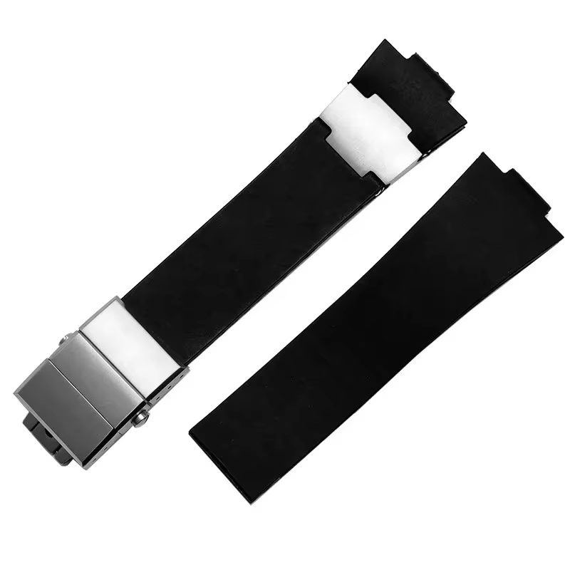 25mm * 12mm accessoires de montre étanche en caoutchouc de Silicone bracelet