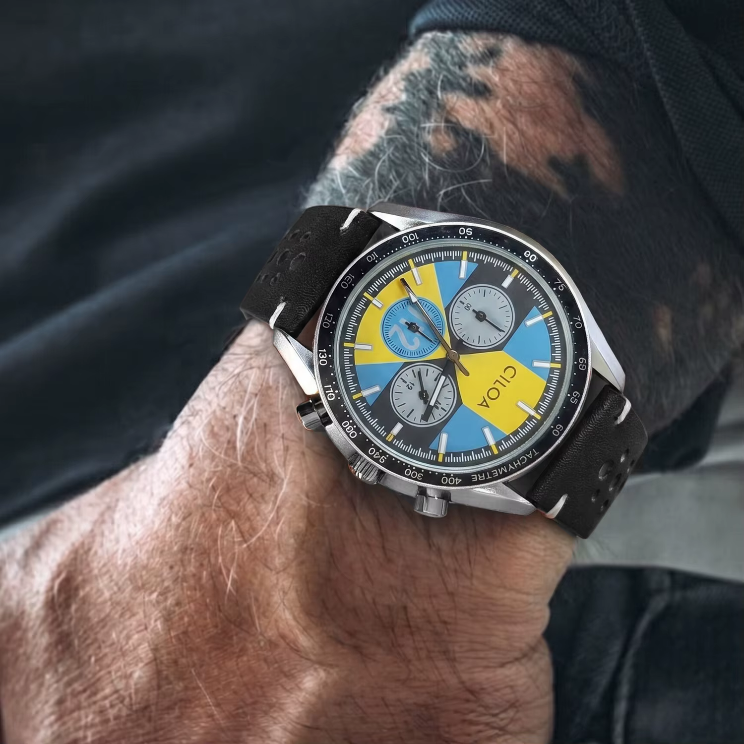 Montre chronographe de course pour homme CILOA