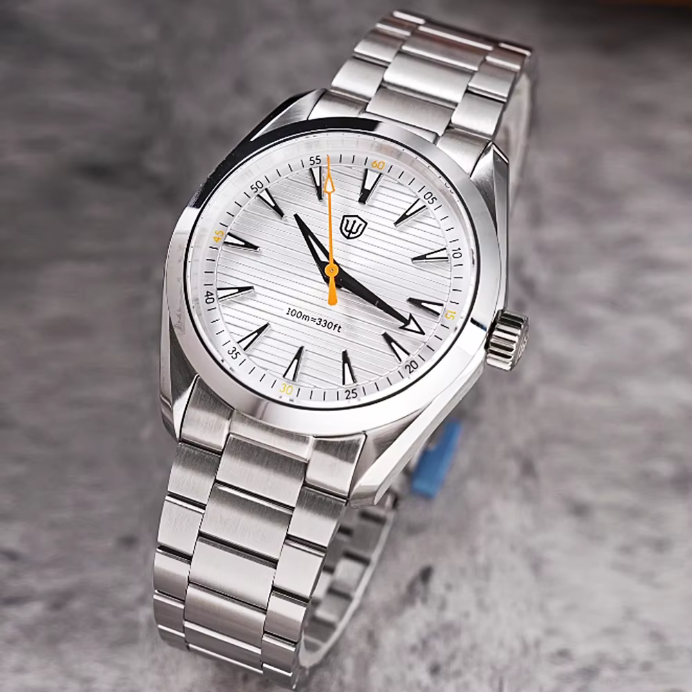 Watchdives WD0006 montre Vintage VH31 balayage deuxième mouvement dôme saphir cristal lumineux 10Bar étanche 38mm montres à Quartz