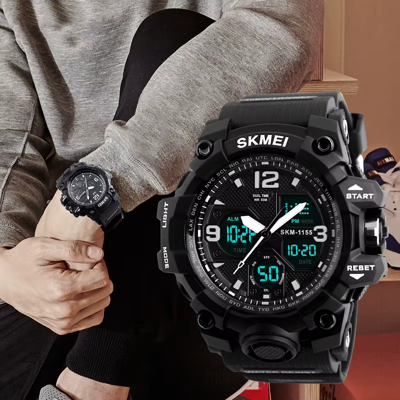 SKMEI Mode Sport Électronique Montres Pour Hommes Antichoc Étanche Numérique