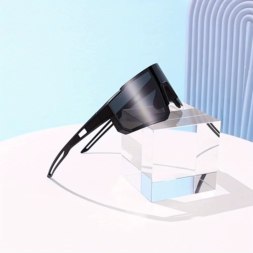 Lunettes de soleil de cyclisme surdimensionnées pour hommes, lunettes de vélo, lunettes anti-vent, verres pour la conduite sur route