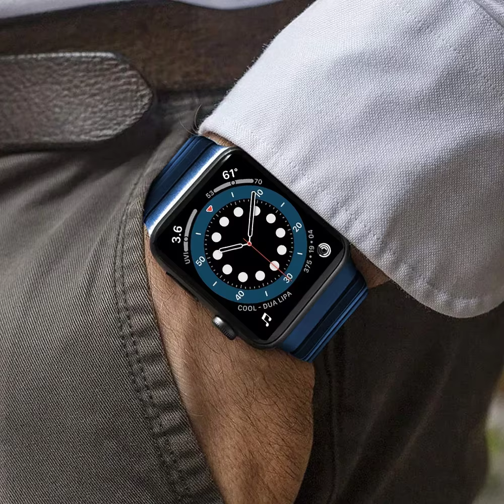 Bracelet à Maillons Métalliques pour Apple Watch