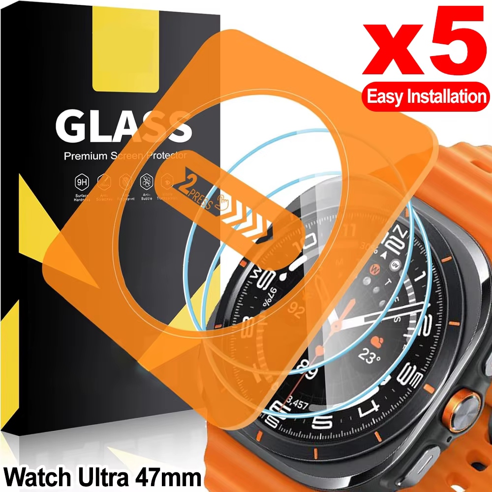 Pour Samsung Galaxy Watch Ultra 47mm 2025 protecteurs d'écran en verre trempé dureté HD Films de montre