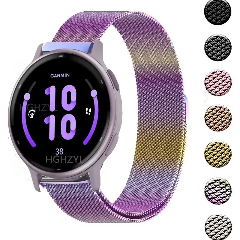 Bracelet en métal pour montre Garmin Vivoactive 5 4 3