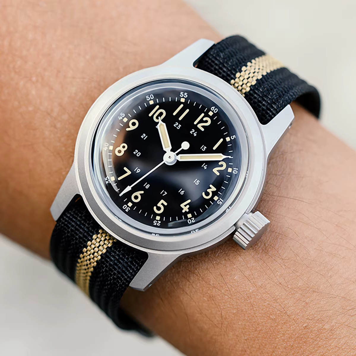 RDUNAE RA06 2025 nouvelle montre à Quartz militaire rétro pour hommes 2035 mouvement K1 verre minéral acier inoxydable étanche 5Bar lumineux