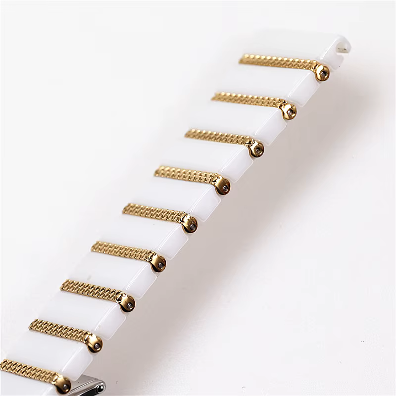 Bracelet en céramique et acier pour montre connectée Samsung Galaxy 5