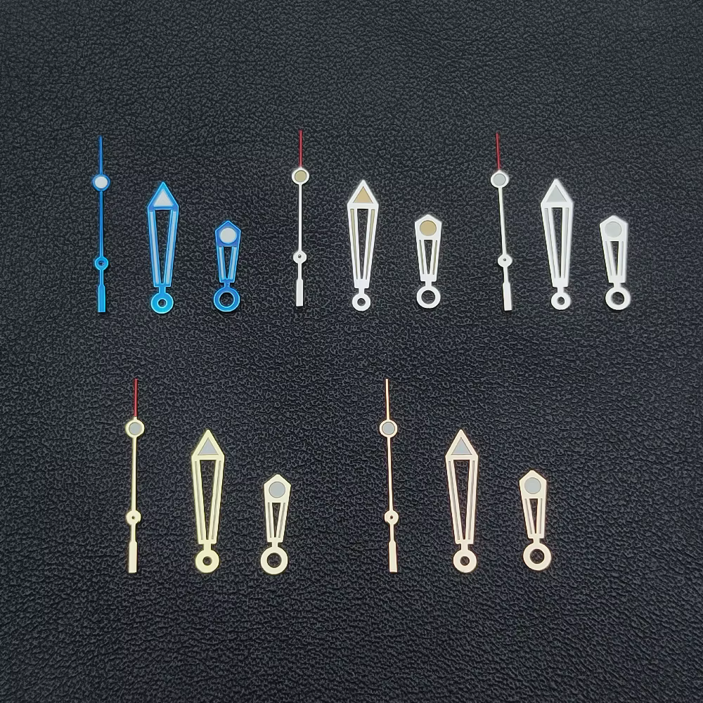 Aiguilles de montre lumineuses, compatibles avec les mouvements NH35 NH36.