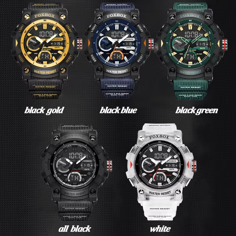 LIGE mode montres numériques pour hommes haut de gamme de luxe militaire Montre étanche