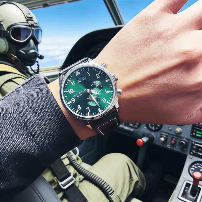 Montre mécanique automatique pour homme avec design squelette