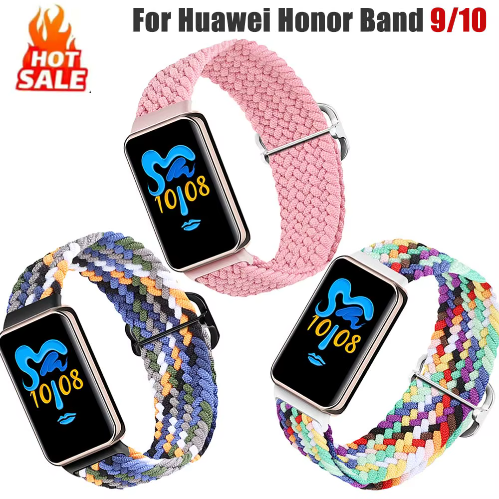 Bracelet Solo en Nylon élastique pour Honor Band 10