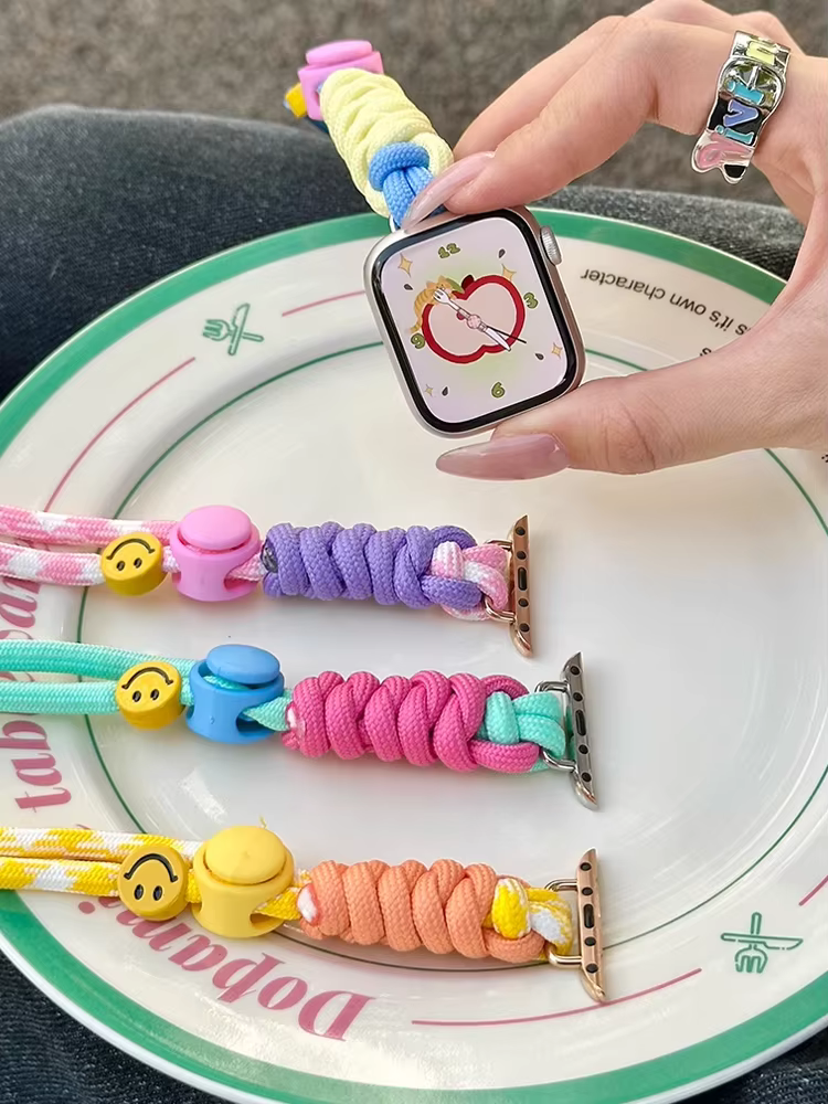 Bracelet de lanière en Nylon pour Apple Watch Ultra 10 9 8 7 6 5 Se 4