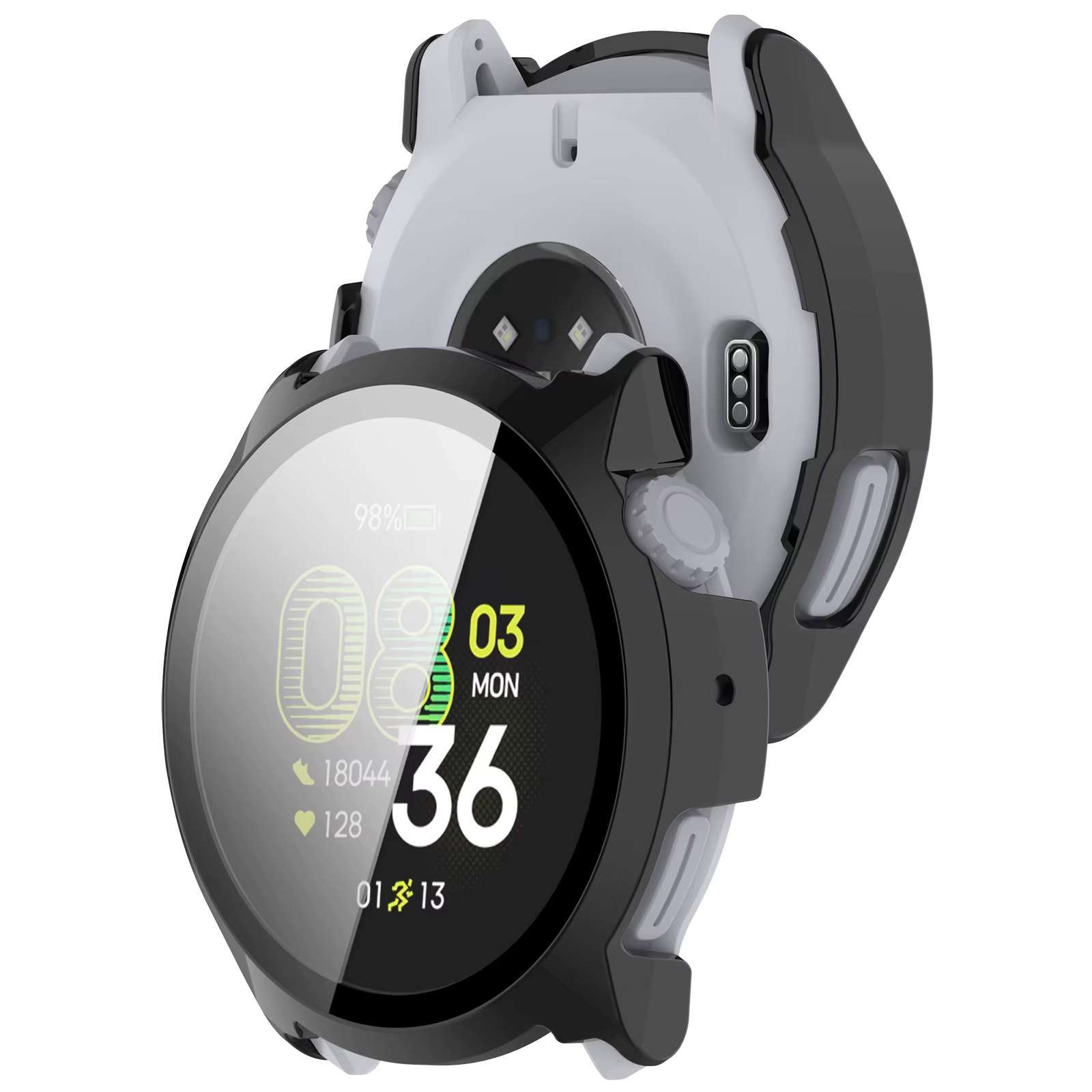 Pour Coros Pace 4 Sport : Étui de protection + Verre protecteur