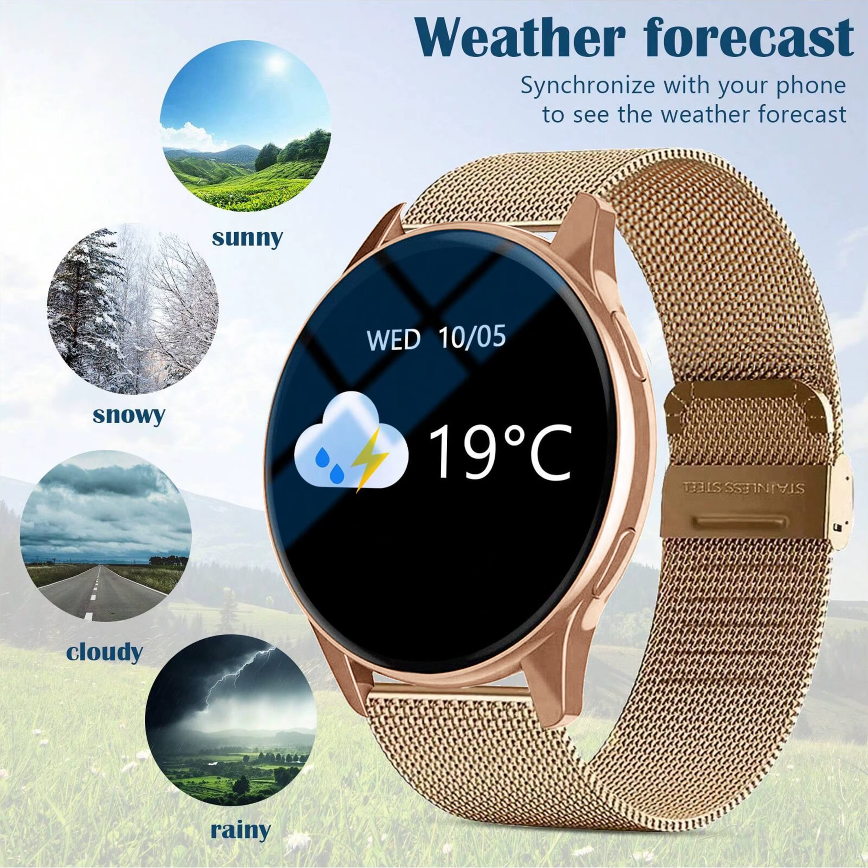 Montre connectée pour hommes et femmes