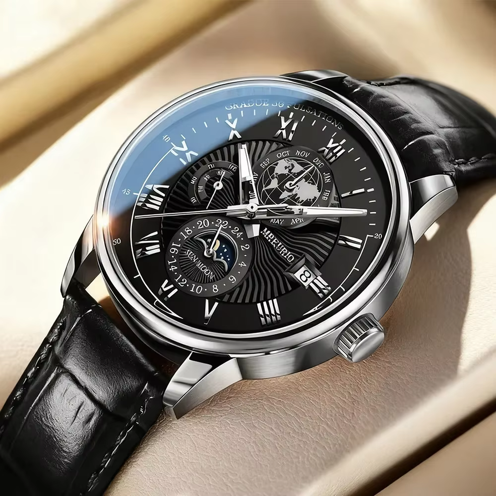 Montre à quartz de luxe pour homme