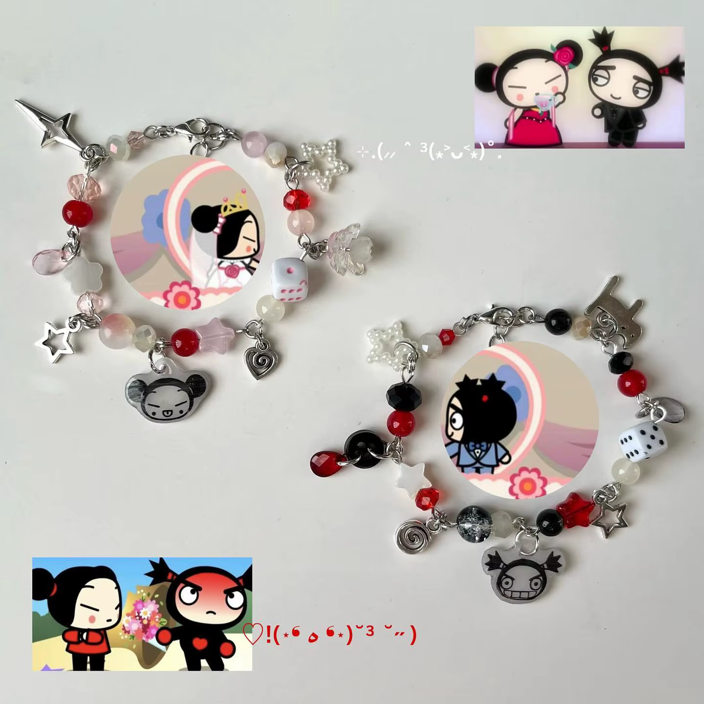 Bracelet exquis pour couple Puka et Garoo fait à la main