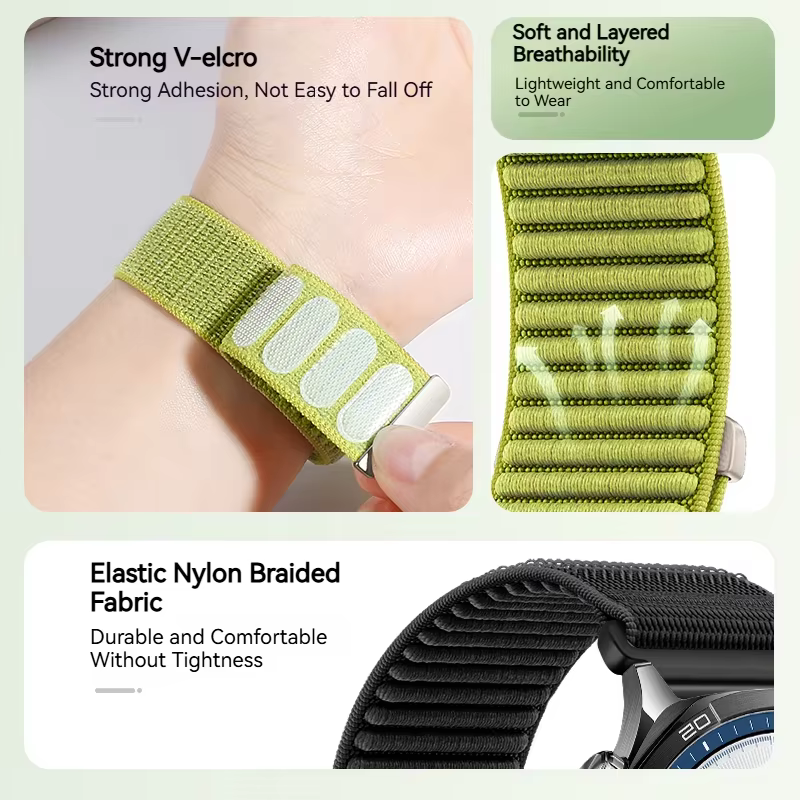 Bracelet à boucle en Nylon pour COROS PACE 4 3 2/APEX 4/APEX Pro
