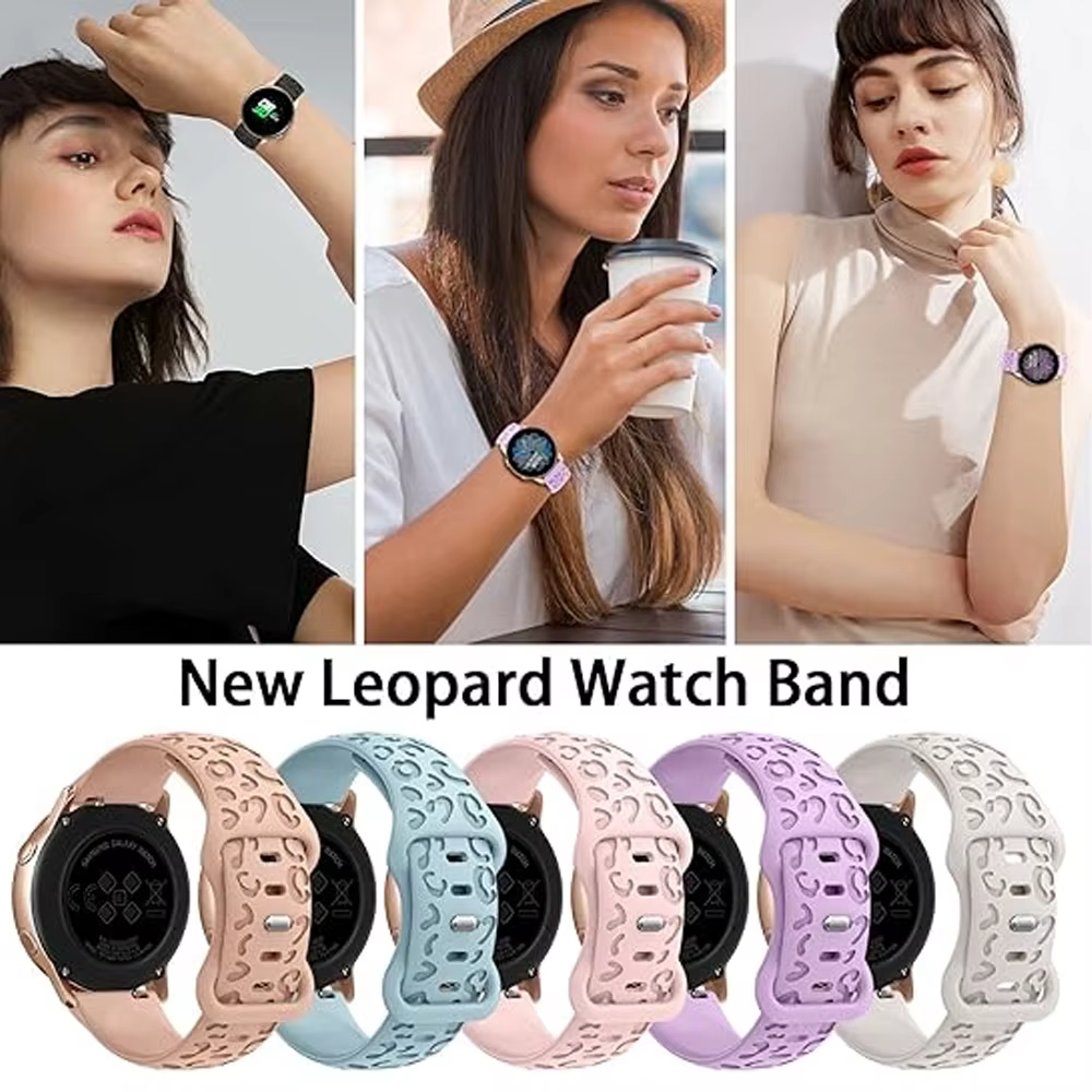 Bracelets 20mm pour Samsung Galaxy Watch 7/6/5/4/classique/5 Pro 44mm 40mm Bracelet correa gravé en Silicone HUAWEI GT 2e 3 4 5 bandes