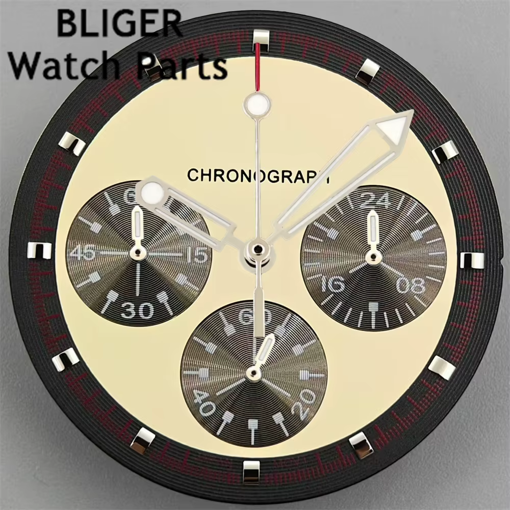 Cadran de montre à quartz avec aiguilles serrées