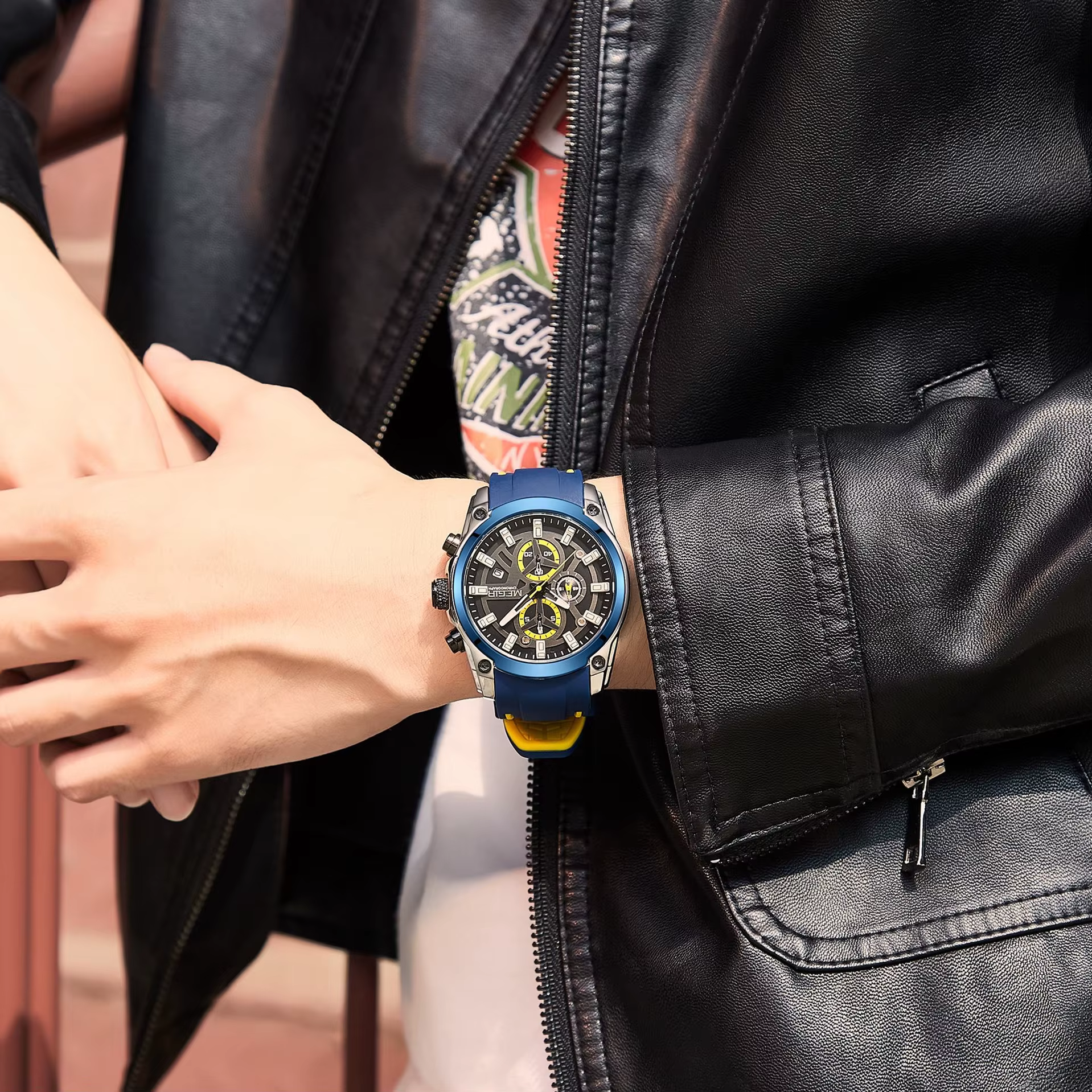 MEGIR montres pour hommes Top marque de luxe Sport militaire montre-bracelet chronographe lumineux Date montre à Quartz bracelet en Silicone mâle horloge