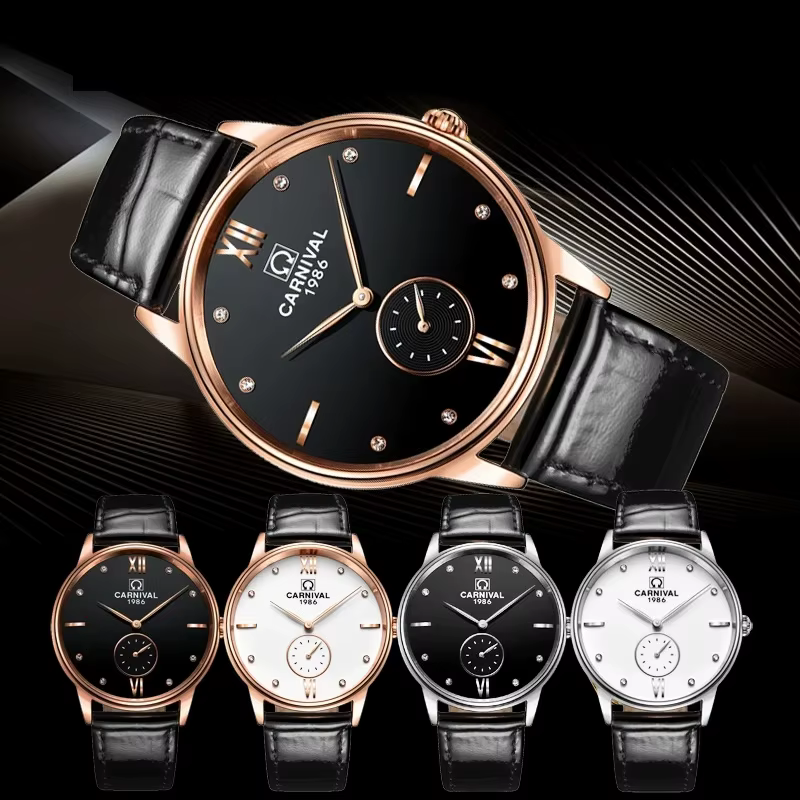 Montre-bracelet d'affaires à quartz pour homme