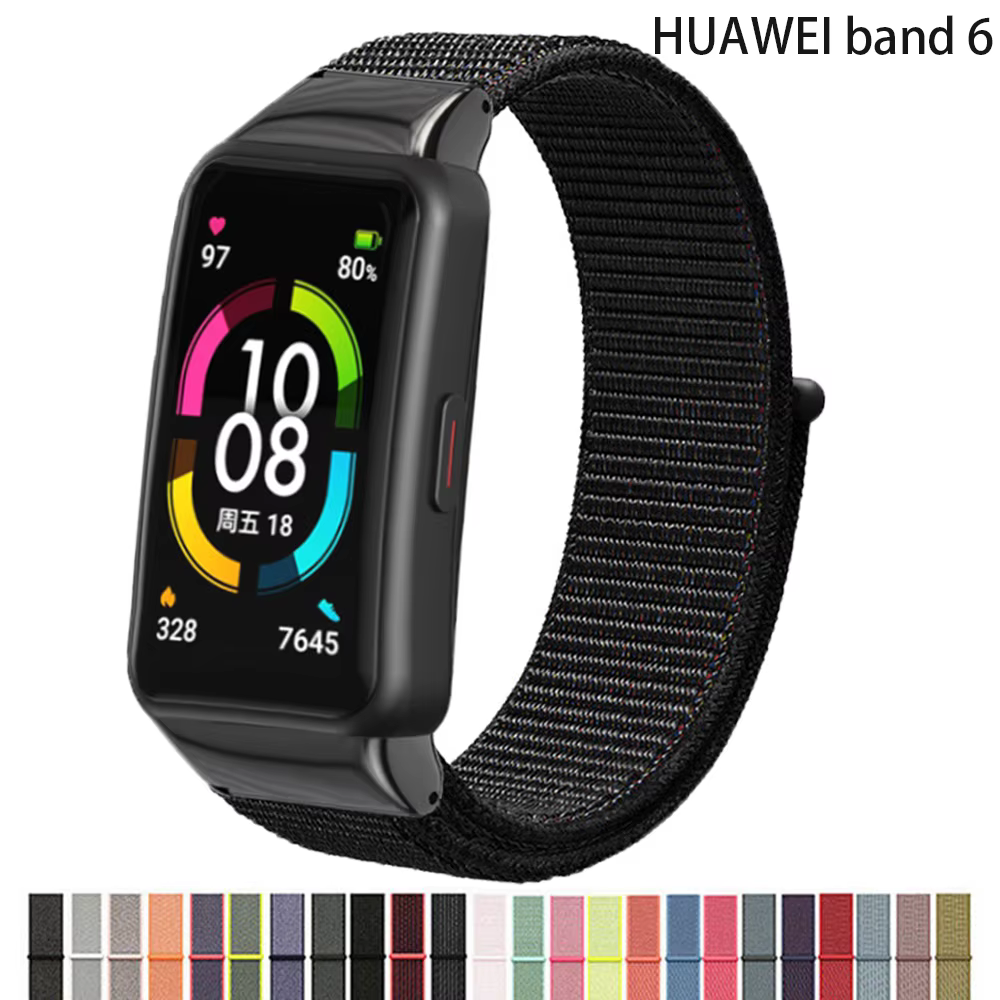 Bracelet en Nylon pour Huawei Band 6 Strap 6 Pro correa accessoires de montre intelligente ceinture de remplacement