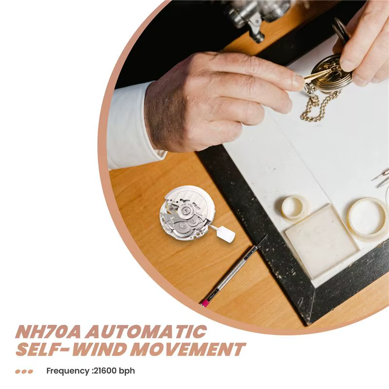 Mouvement de montre automatique AFOURT-Japan NH70/NH70A