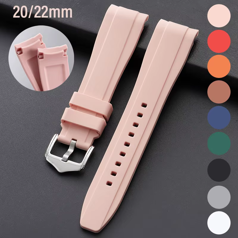 Bracelet de montre en caoutchouc 20 mm 22 mm pour Rolex