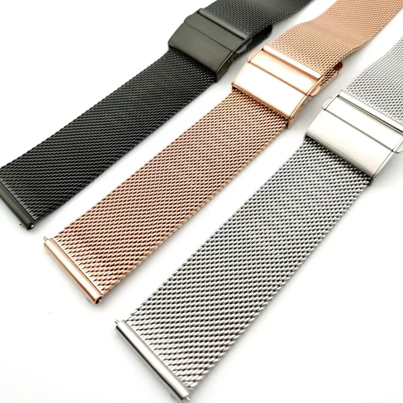 Bracelet à boucle milanaise en maille