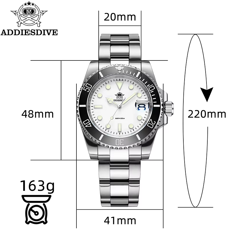 ADDIESDIVE – montre à Quartz de luxe pour hommes