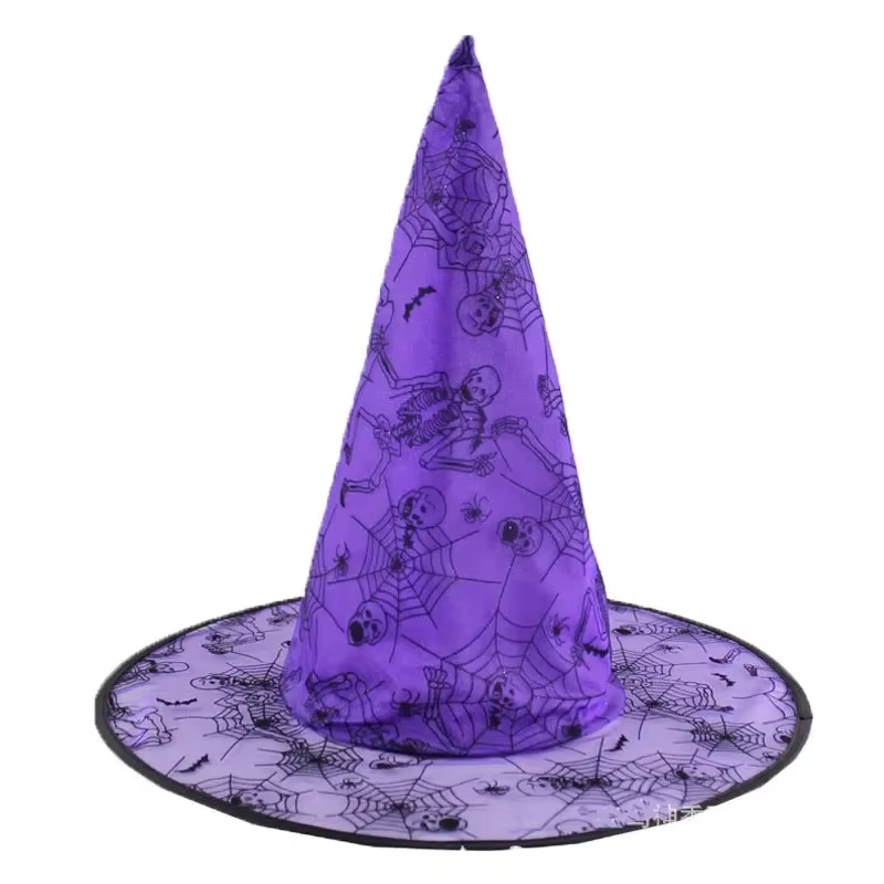 Accessoire de Costume d'halloween en toile d'araignée, chapeau de sorcière pour fournitures de fête d'halloween), décoration festive pour femmes et enfants, nouvelle collection