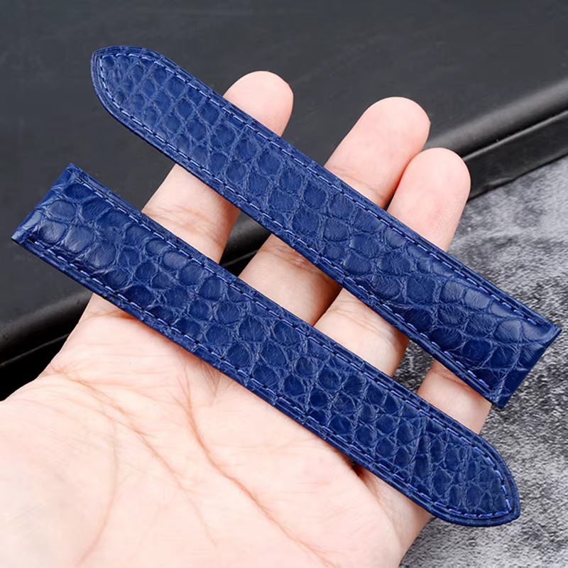 Bracelet de montre en cuir Crocodile pour voitures