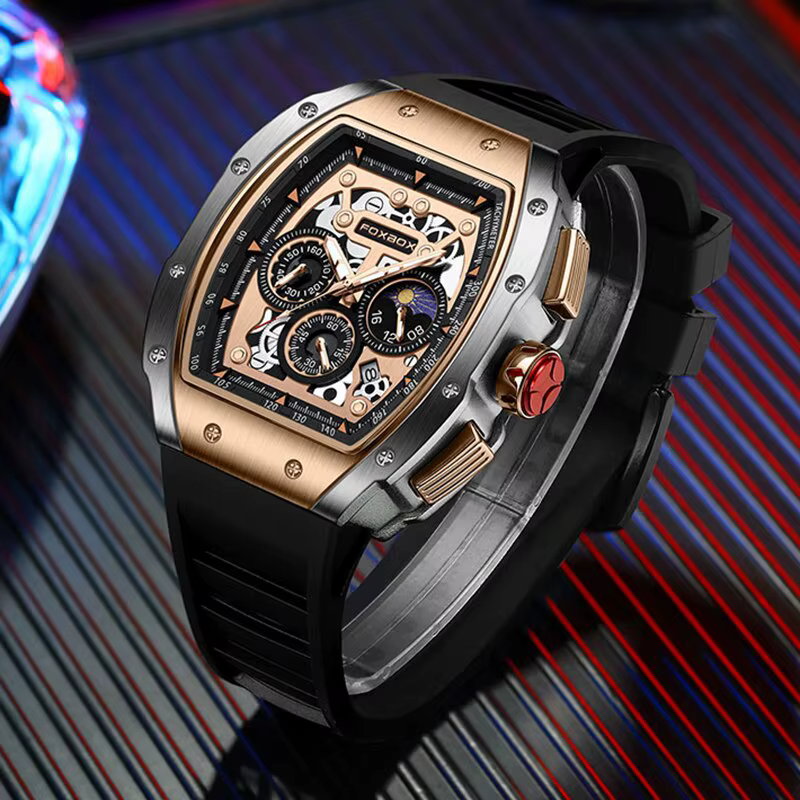 Montre de sport étanche pour homme, montre-bracelet à quartz, chronographe militaire, affaires, marque supérieure, luxe, nouveau, 2024