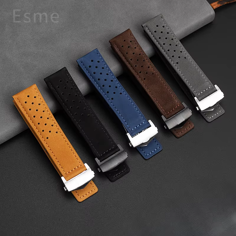 Bracelet de Montre en Cuir de Veau de Qualité Supérieure Délicat