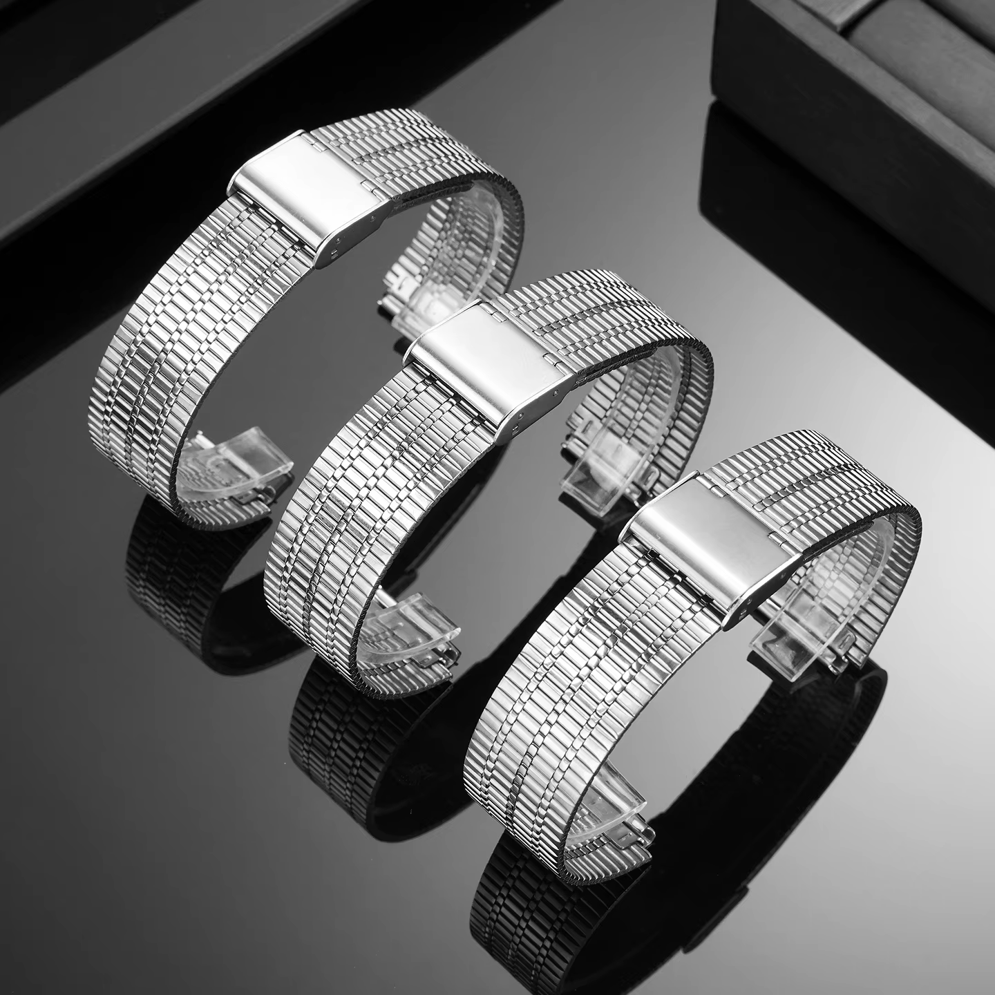 Pour Timex Q TIMEX série 18mm Bracelet de montre en acier inoxydable TW2T80700 TW2U61300 TW2U61200 Bracelet de montre en métal rétro remplacer le Bracelet