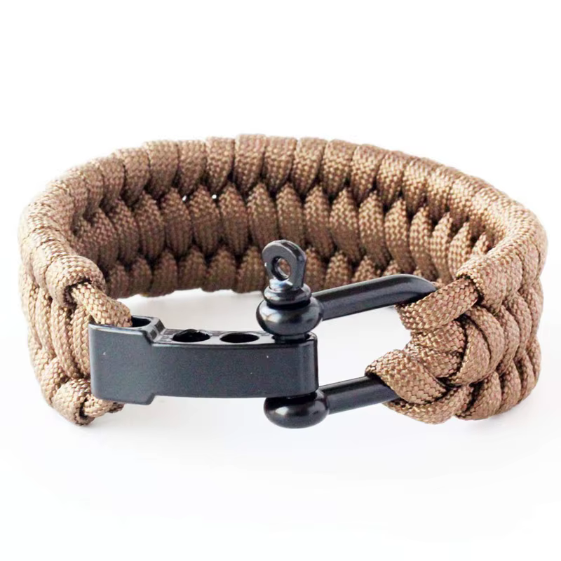 Lot de 10 manilles ajustables pour bracelet de paracorde