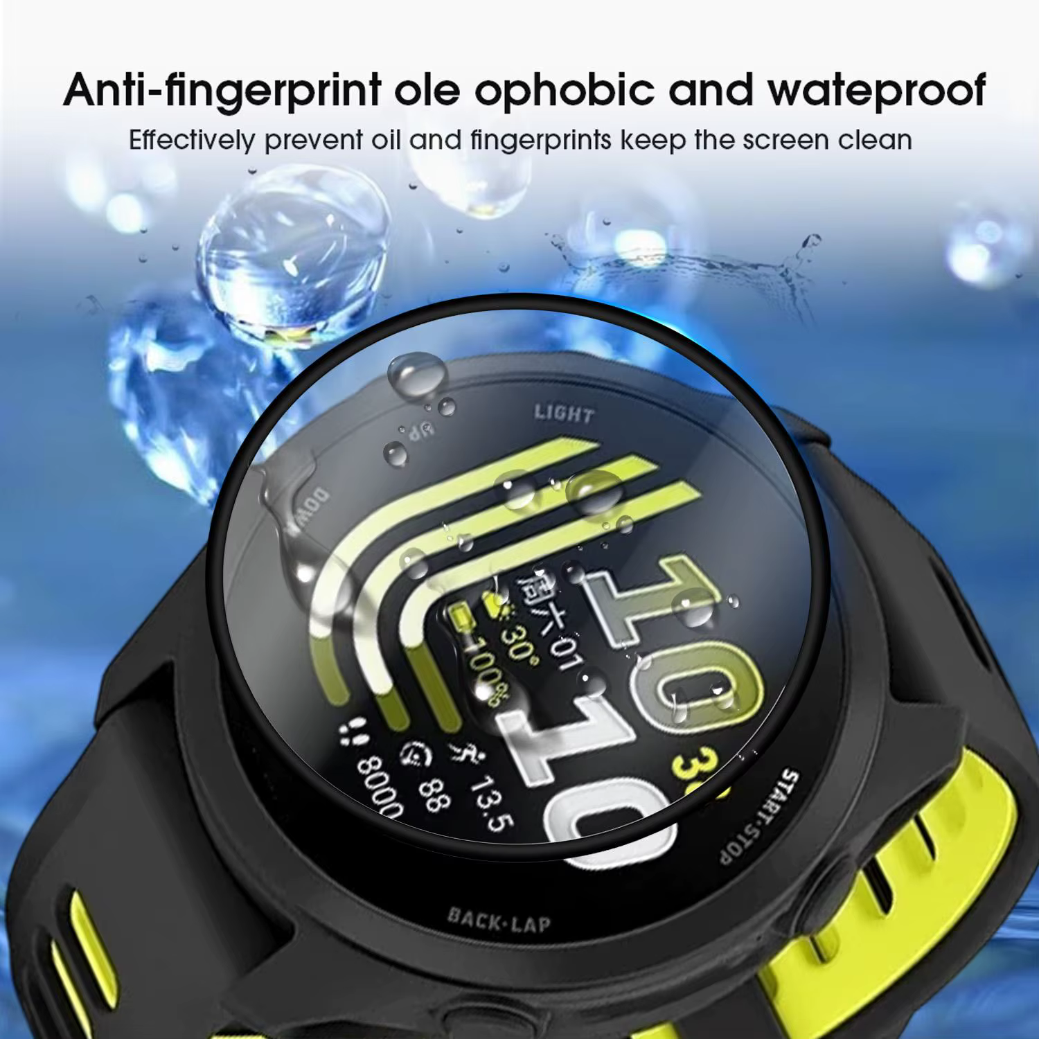 Protecteur d'écran pour montre Garmin Forerunner 70/170