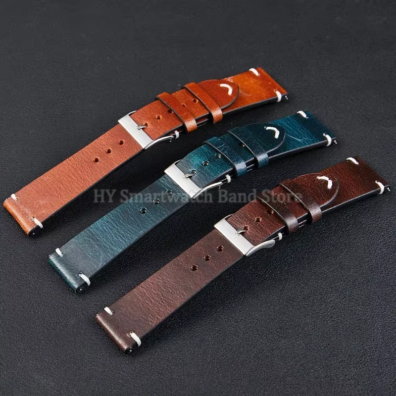 Bracelet de montre en cuir pour hommes
