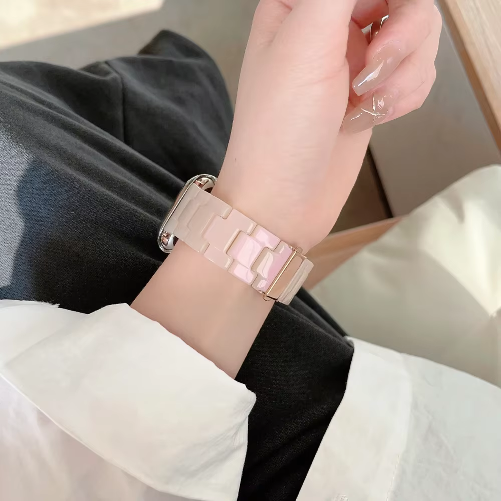 Bracelet en résine pour Apple Watch Ultra 3 2 49mm 42mm 46mm 41 45mm 38mm 40 44mm