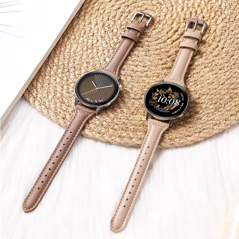 Bracelet en cuir mince pour Samsung Galaxy Watch