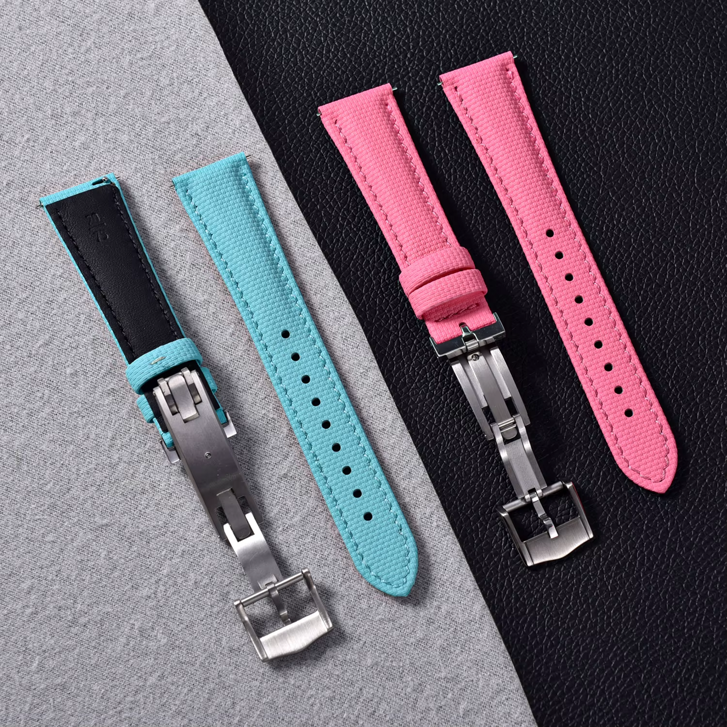 Bracelet de montre STAPELP 16mm 18mm avec boucle déployante à ressort