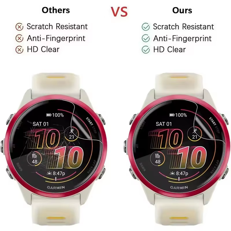 Film souple de protection pour montre Garmin Forerunner 55 45 165 945 935 735 XT 255 265 s 965 955