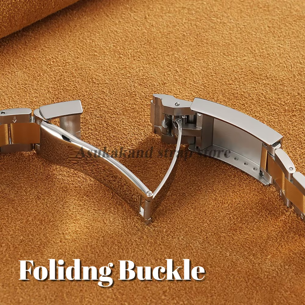 Bracelet de montre de luxe à extrémité plate incurvée