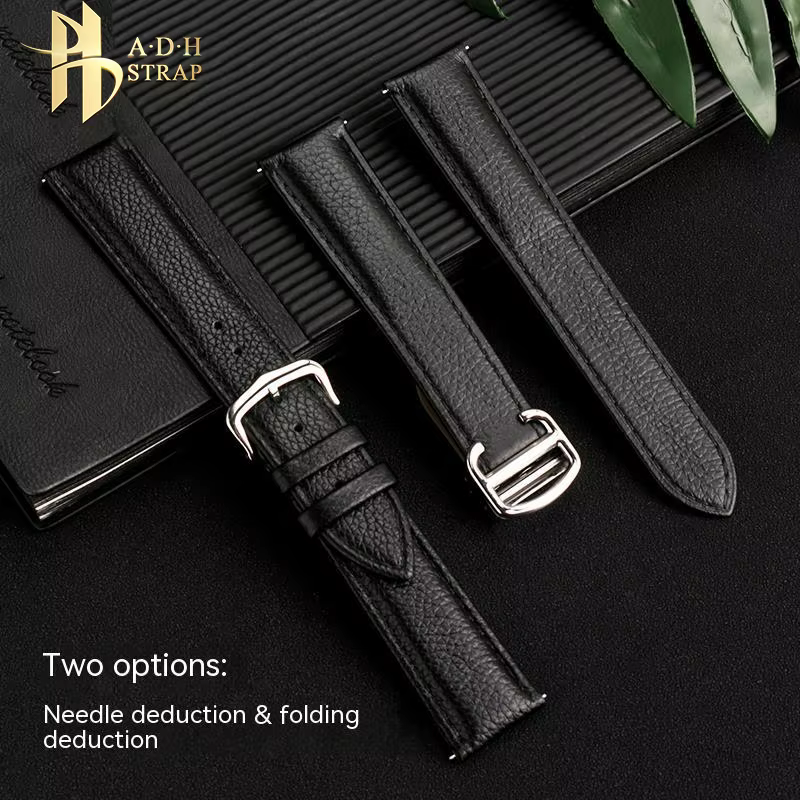 Bracelet de montre en cuir véritable
