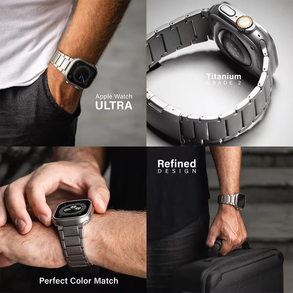 Bracelet de luxe en titane pour Apple Watch Ultra 2