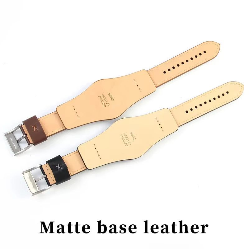 Bracelets de montre en cuir de vache véritable
