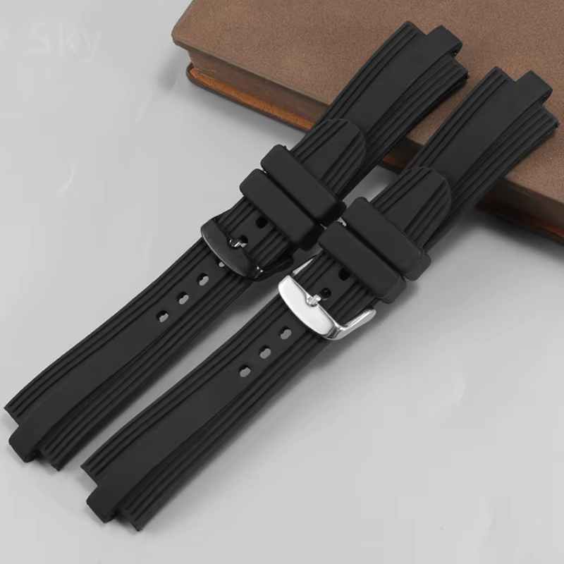 Bracelet de montre en silicone pour hommes et femmes