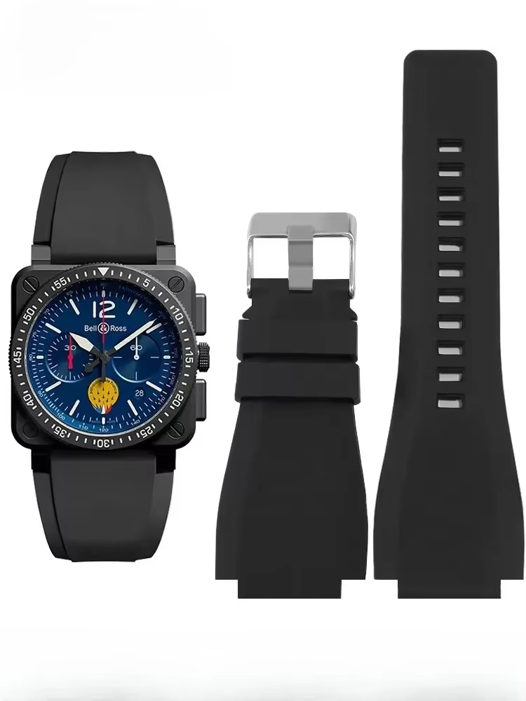 Bracelets de montre en Silicone fermement antidérapants
